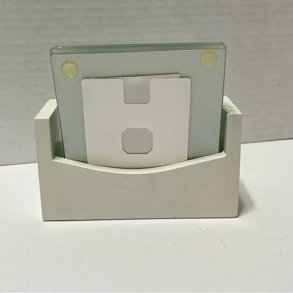 Tabletop Memories Glass Photo Coasters Holds 2